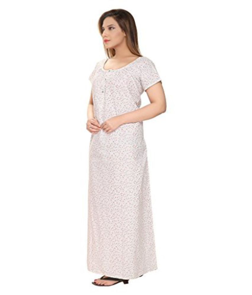 sleeveless front open nighty