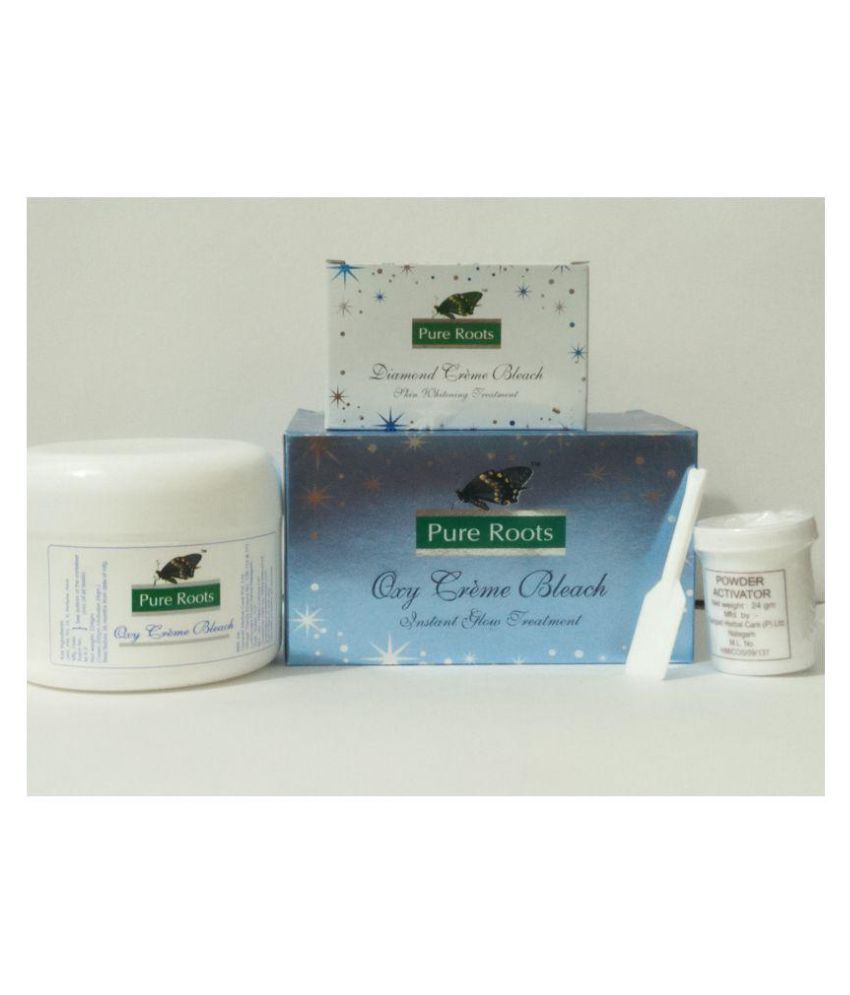 Pure Roots OXY (PARLOUR PACK) BLEACH Facial Kit 224 gm Pack of 2 Buy