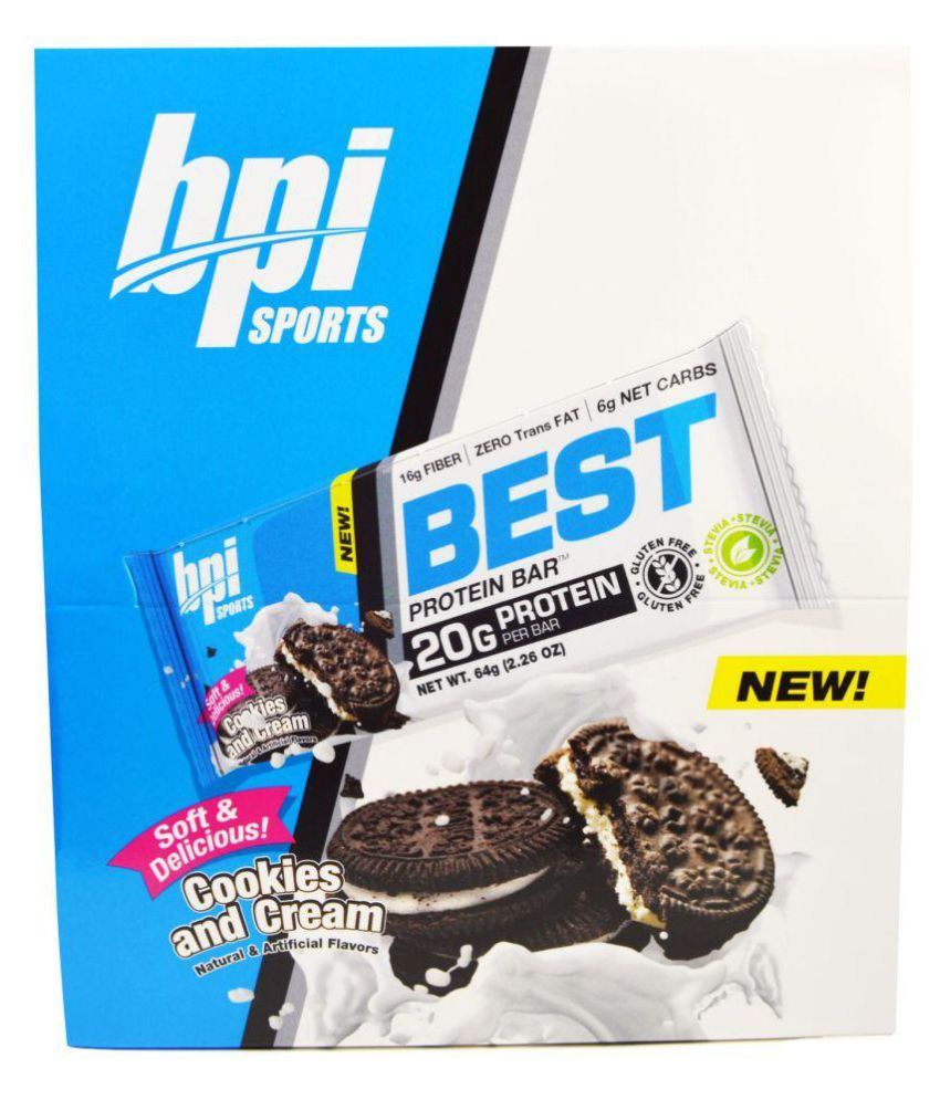 BPI Sports Best Protein Bars 12  Cookies and Cream: Buy BPI Sports Best  Protein Bars 12  Cookies and Cream at Best Prices in India - Snapdeal