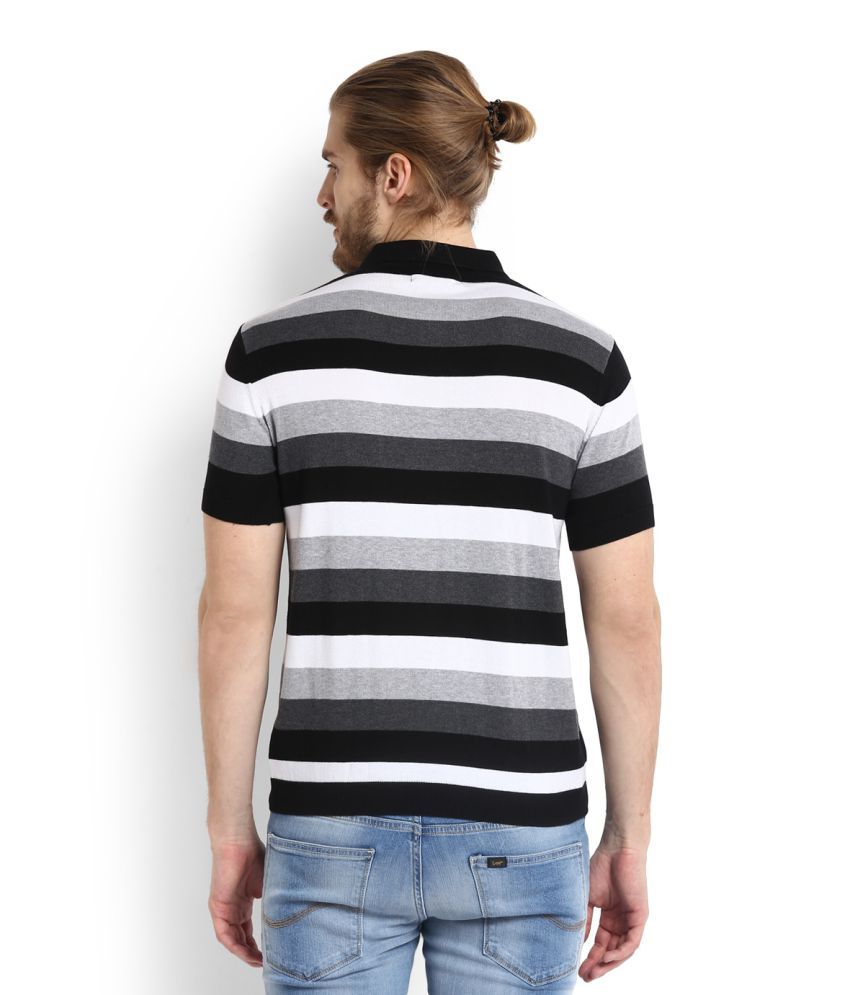 allen solly black t shirt