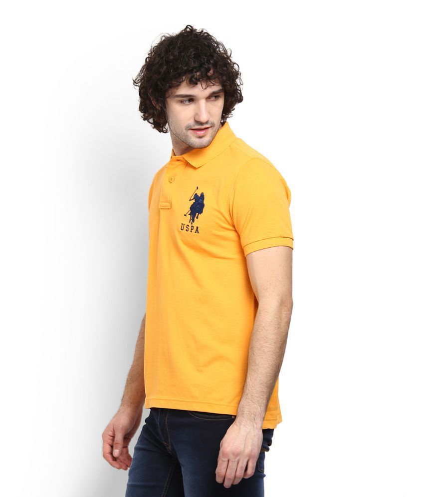 U.S. Polo Assn. Orange Regular Fit Polo T Shirt - Buy U.S. Polo Assn. Orange Regular Fit Polo T 