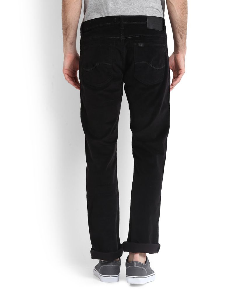 regular black trousers