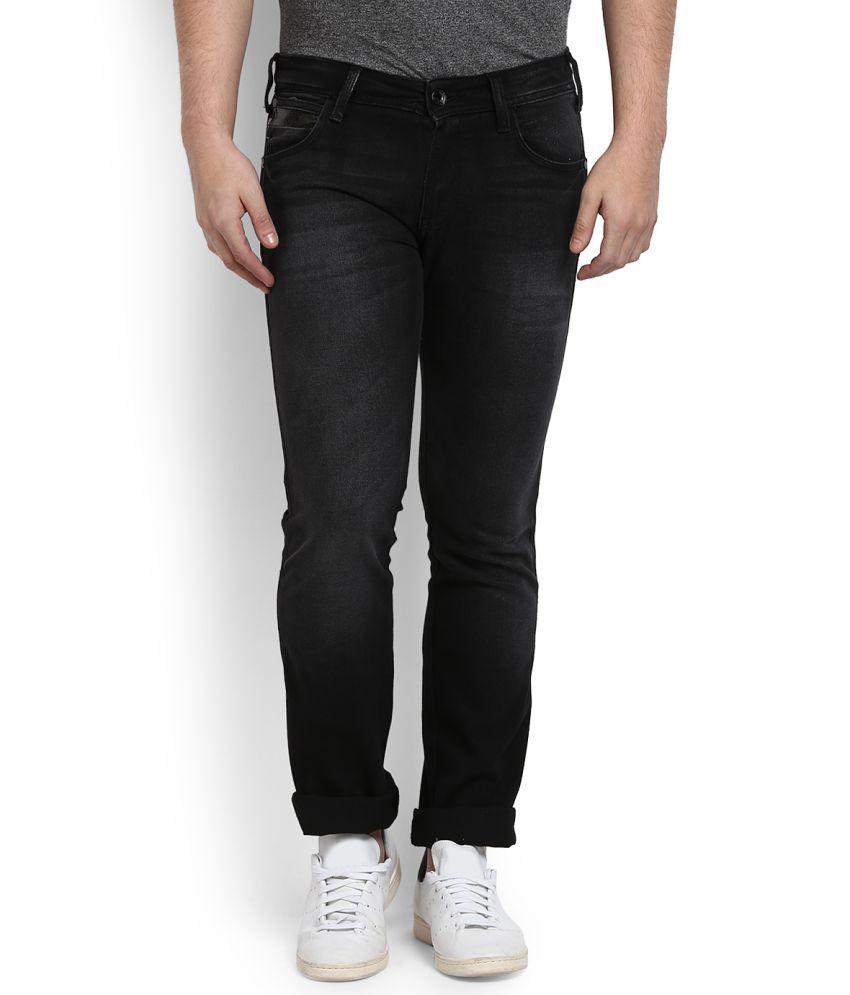 wrangler black jeans slim fit