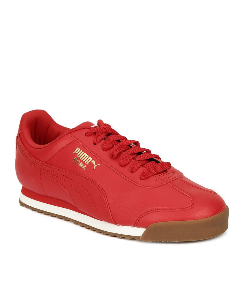 Puma Roma Basic Red Casual Shoes - Buy Puma Roma Basic Red Casual Shoes ...