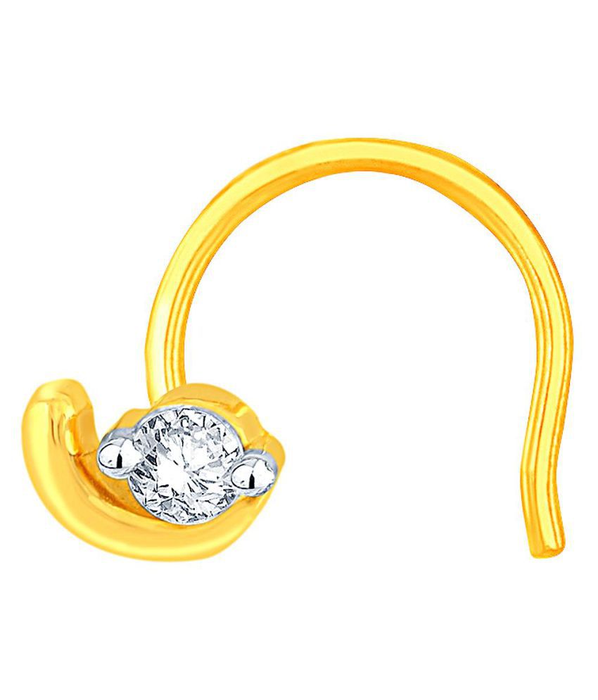 Sangini 18k Gold Classic Nose Ring Snapdeal price. Body Jewellery Deals at Snapdeal. Sangini 18k