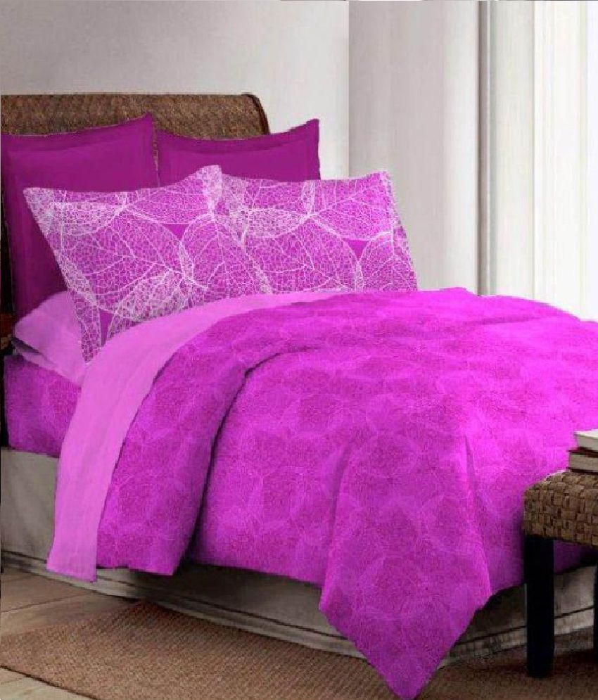 Bombay Dyeing Double Poly Cotton Magenta Bed Sheet Buy Bombay Dyeing Double Poly Cotton