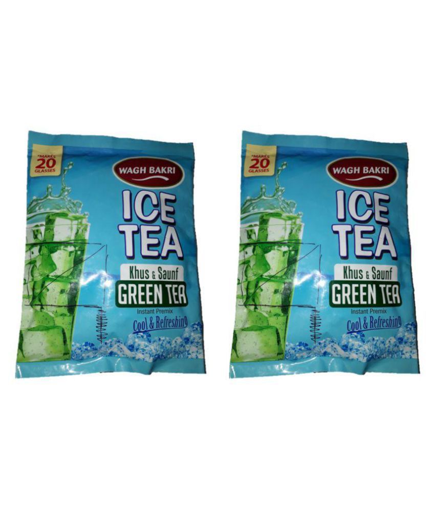 Wagh Bakri Khus & Saunf Ice Tea Green Tea Powder 250 gm Pack of 2: Buy ...