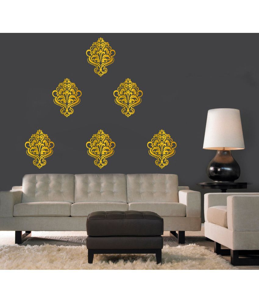     			Decor Villa Thoughts Vinyl Gold Wall Stickers