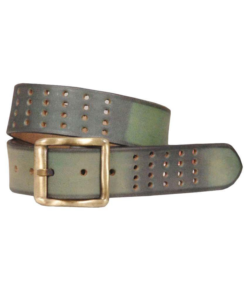 Maple Tree Green Leather Casual Belts: Buy Online at Low Price in India ...