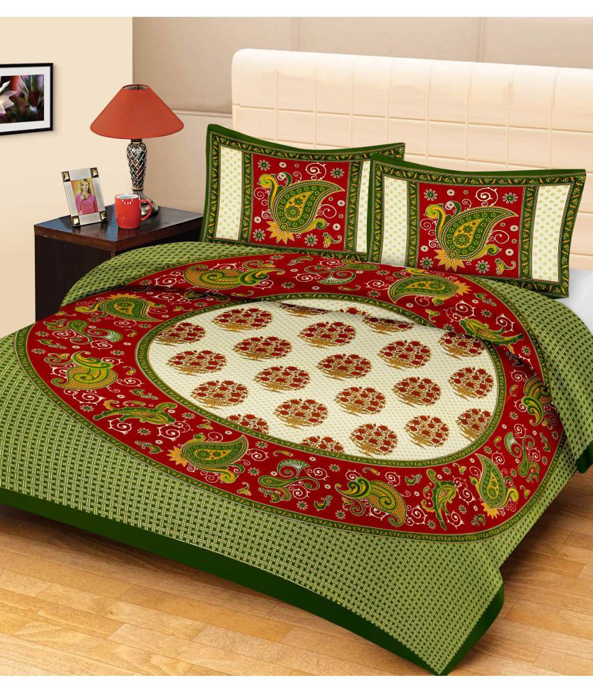 Metro Living Double Cotton Multicolor Printed Bed Sheet Buy Metro
