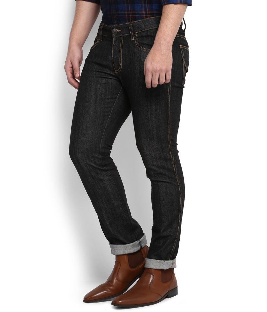 wrangler black slim fit jeans