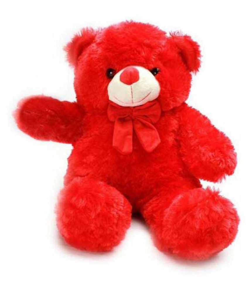 red with white teddy bear