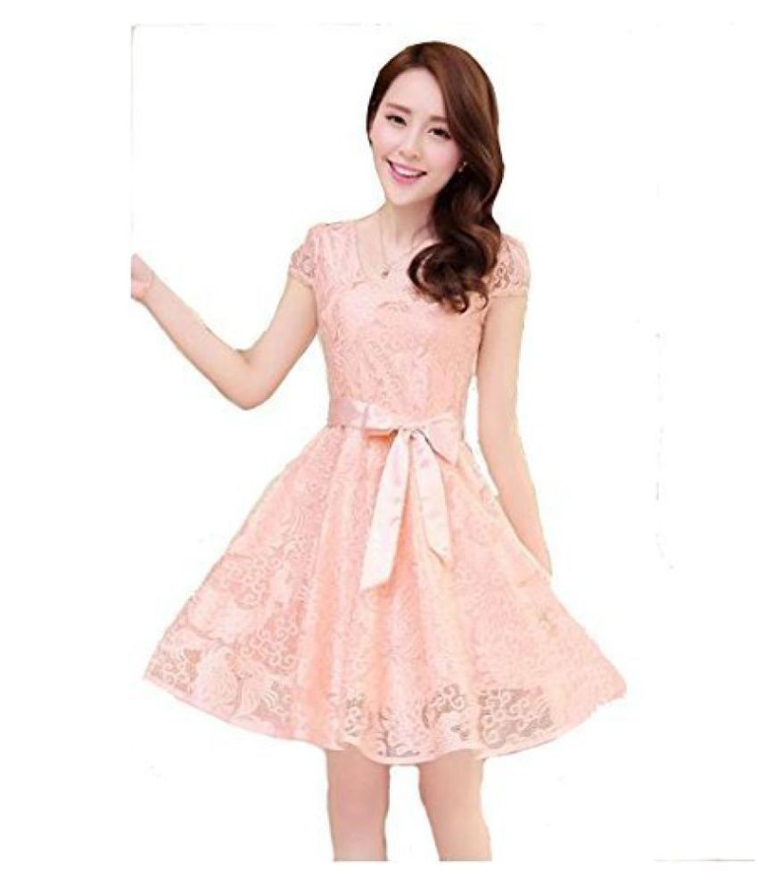Harikrishnavilla Womens Short Dress (New Dress--1_Pink_Free Size) - Buy ...