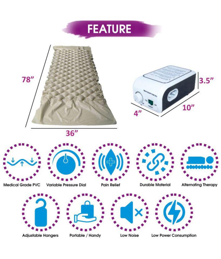 Dr Trust Air Mattress Bubble for bed sores Hospital Bed Orthopedic