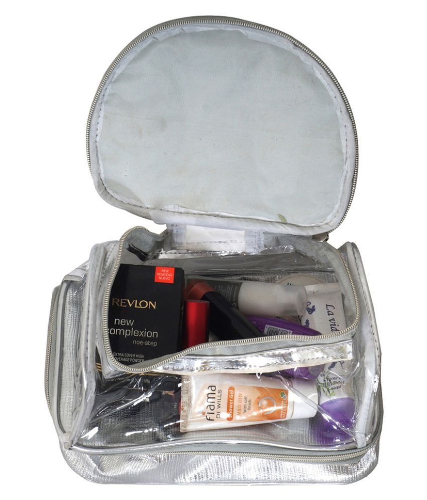 Buy Pretty Krafts Silver Vanity Kit and pouches 1 Pc at Best Prices