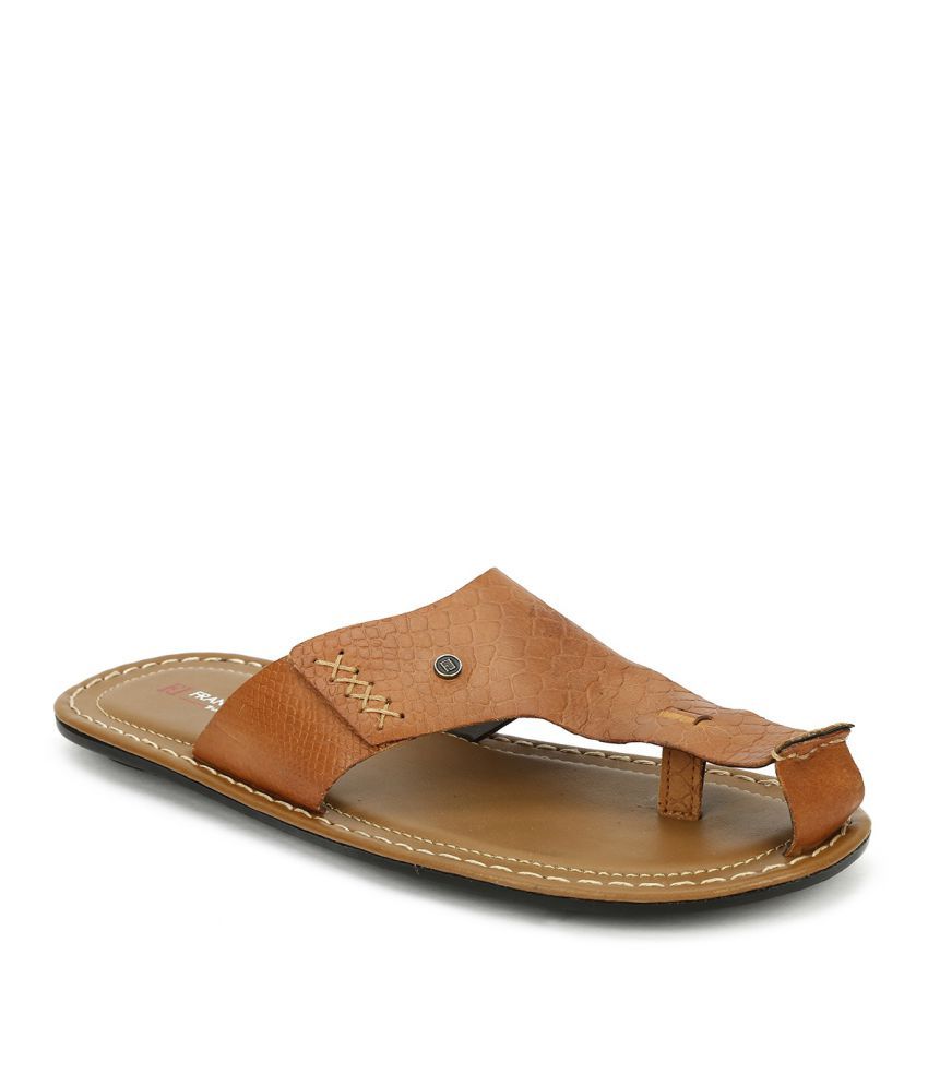 Franco Leone 9935 Brown Slide Flip flop Price in India- Buy Franco ...