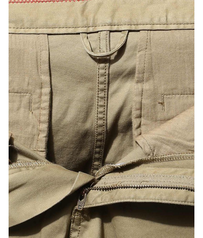khaki side pocket trousers