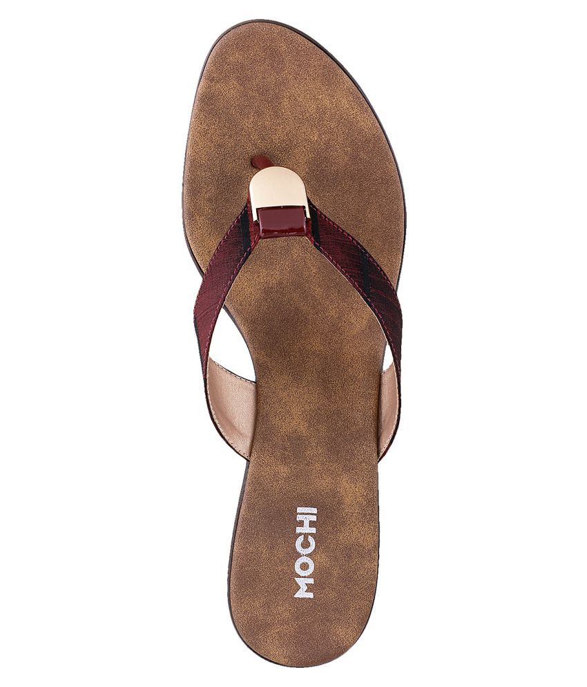 MOCHI MAROON Kitten Heels Price in India- Buy MOCHI MAROON Kitten Heels Online at Snapdeal
