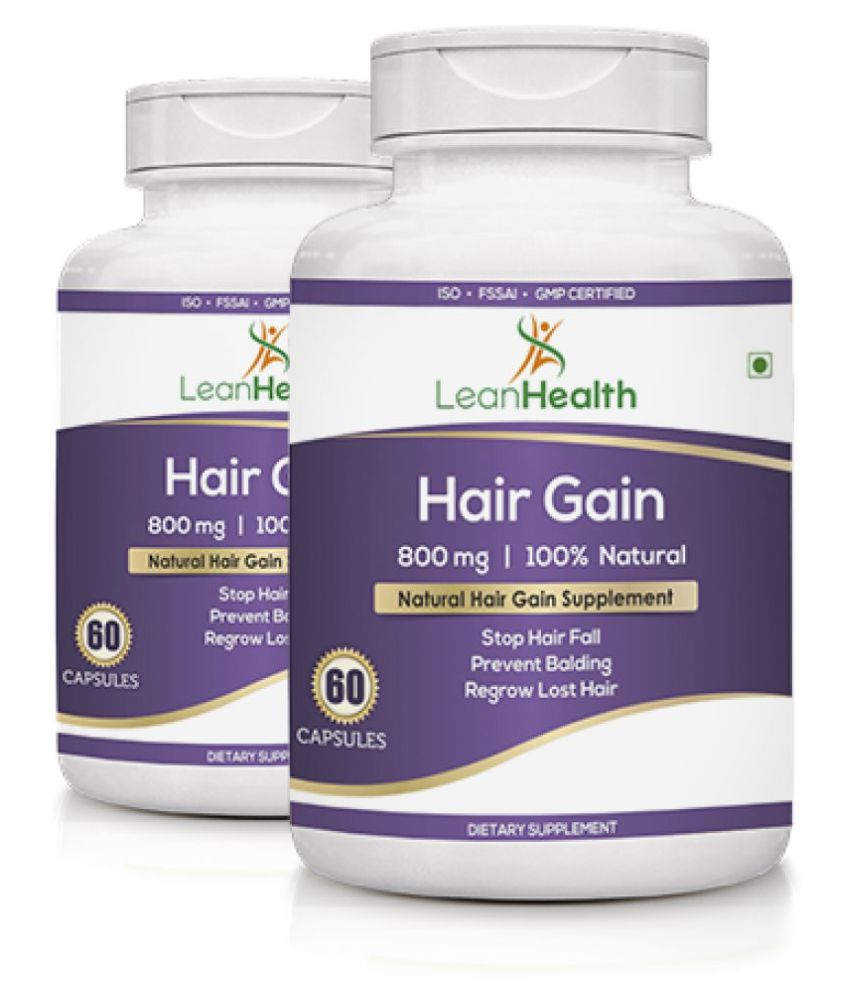 Leanhealth Hair Gain Hair Growth herbal Supplement 60 Capsule 800 mg