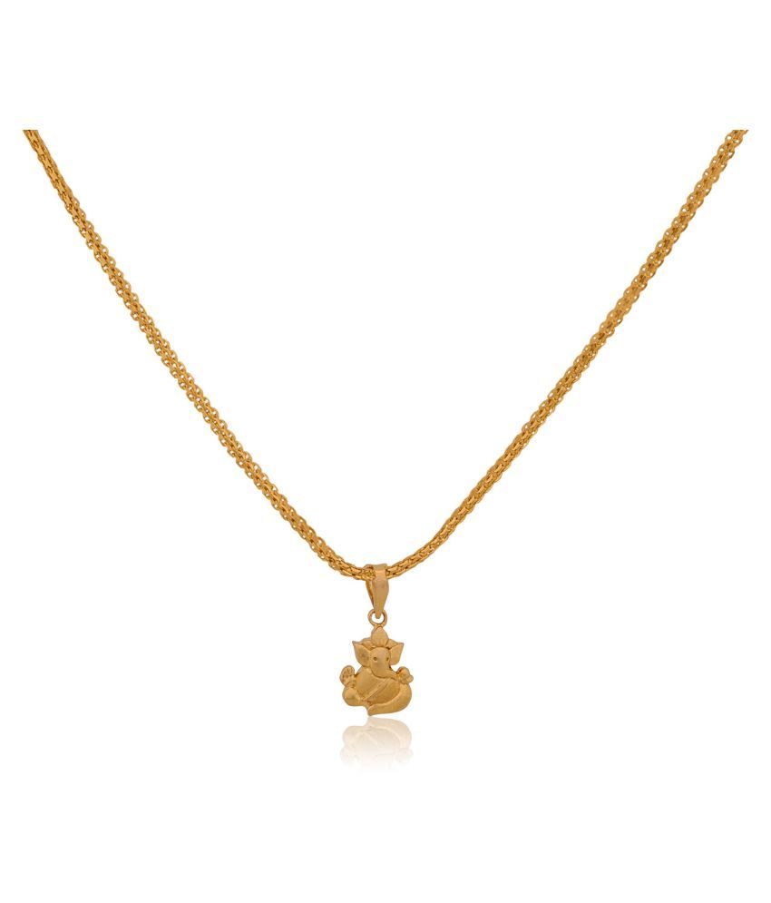 senco gold pendant with chain