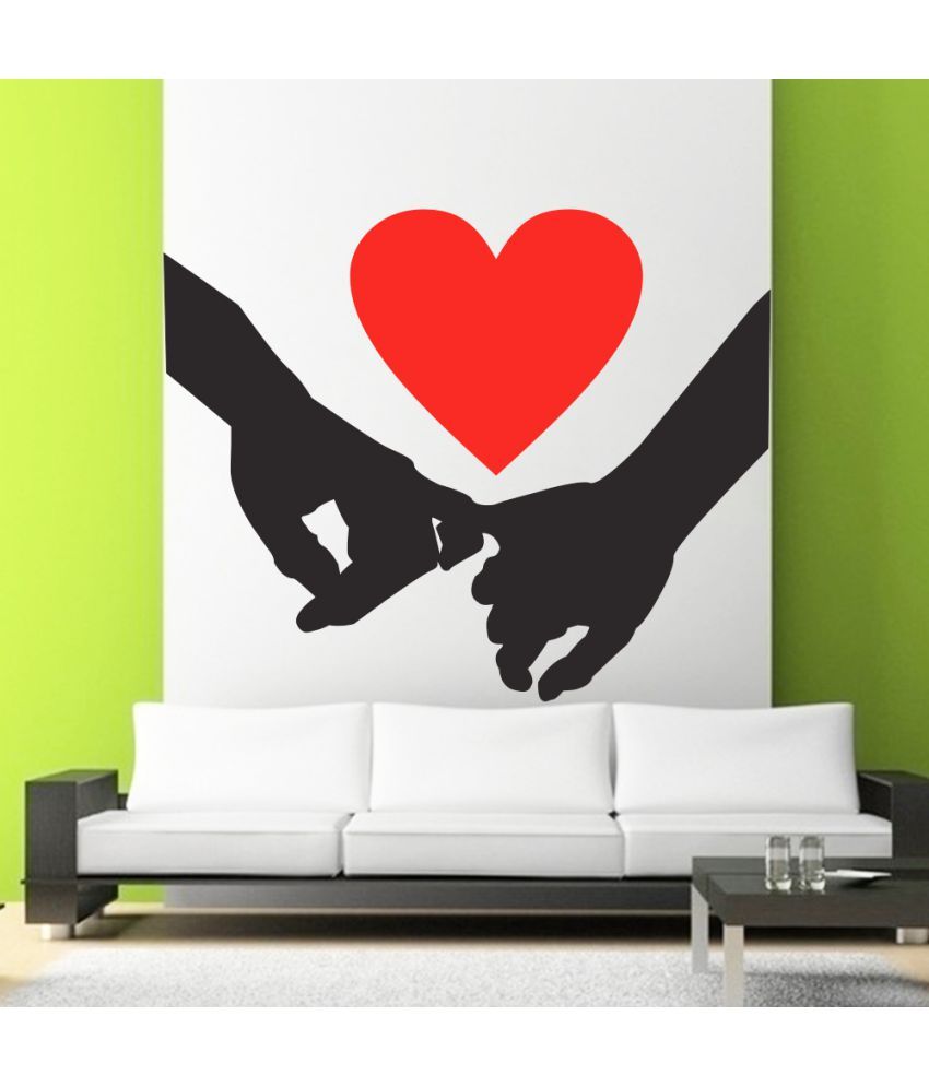     			Decor Villa Hold My Hand Wall Vinyl Multicolour Wall Stickers