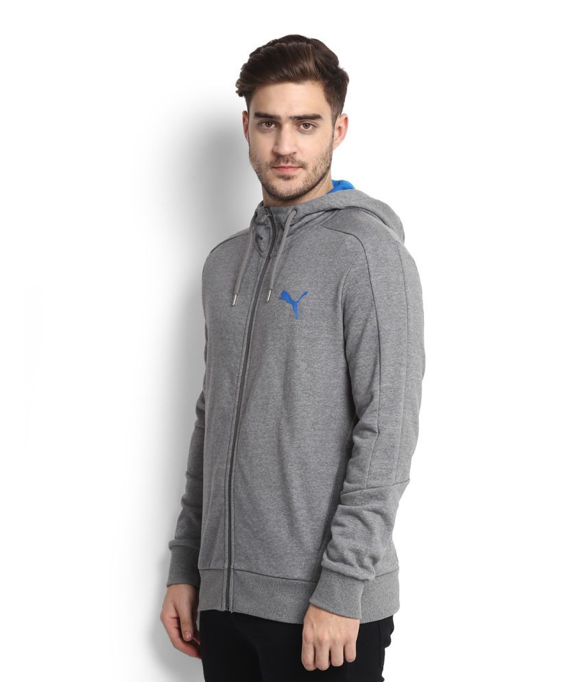 Puma Grey Hooded Sweatshirt - Buy Puma Grey Hooded Sweatshirt Online at ...
