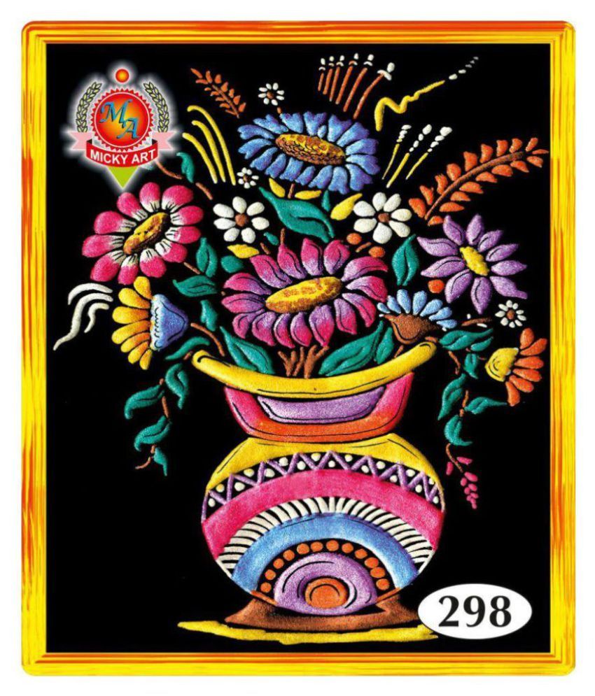 Asian Hobby Crafts Multicolour Emboss Painting Buy Asian Hobby Crafts