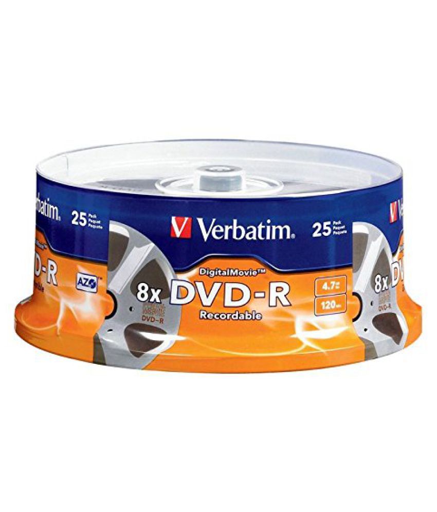 Verbatim Digital Movie Dvd R 4 7gb 8x 25 Disc Spindle Buy Verbatim Digital Movie Dvd R 4 7gb 8x 25 Disc Spindle Online At Low Price In India Snapdeal