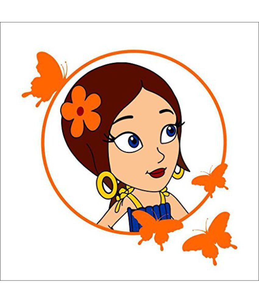 Chipakk Indumati With Butterfly Frame Door Decal Buy Chipakk