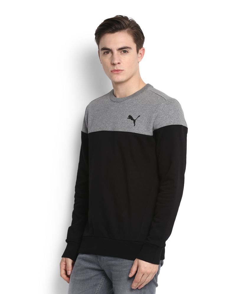 Puma Black Round Sweatshirt - Buy Puma Black Round Sweatshirt Online at ...