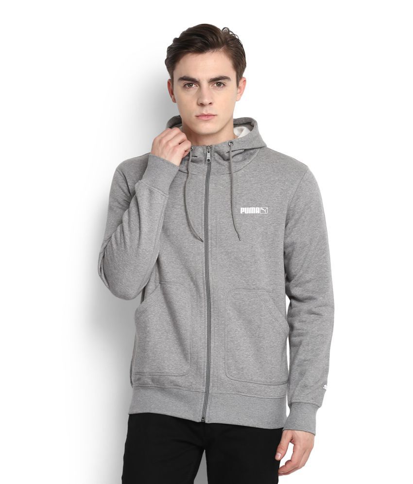 Puma Grey Hooded Sweatshirt - Buy Puma Grey Hooded Sweatshirt Online at ...