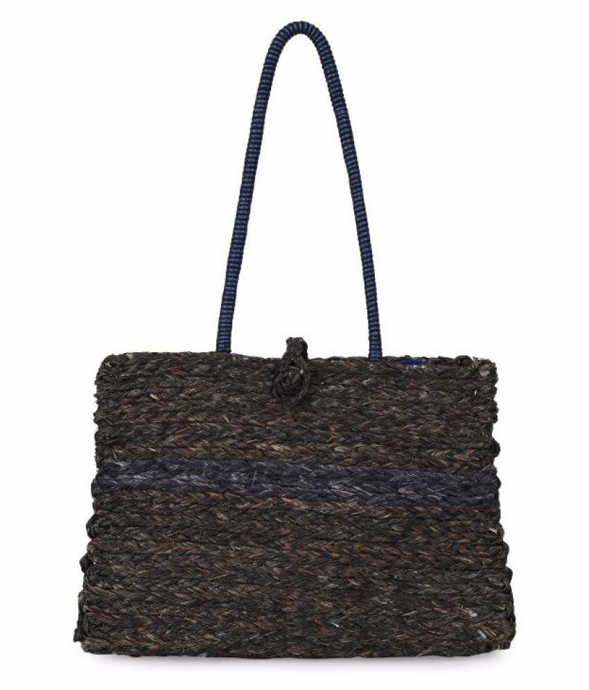 Unravel India Brown Jute Shoulder Bag Buy Unravel India Brown Jute