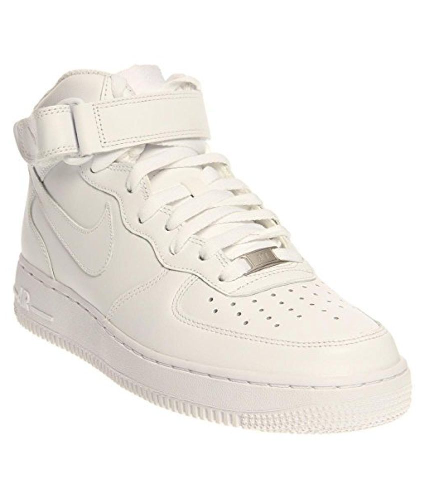 nike white leather trainers mens