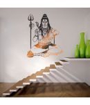 Impression wall Lord Shiva PVC Wall Sticker (66 x 53 cms)