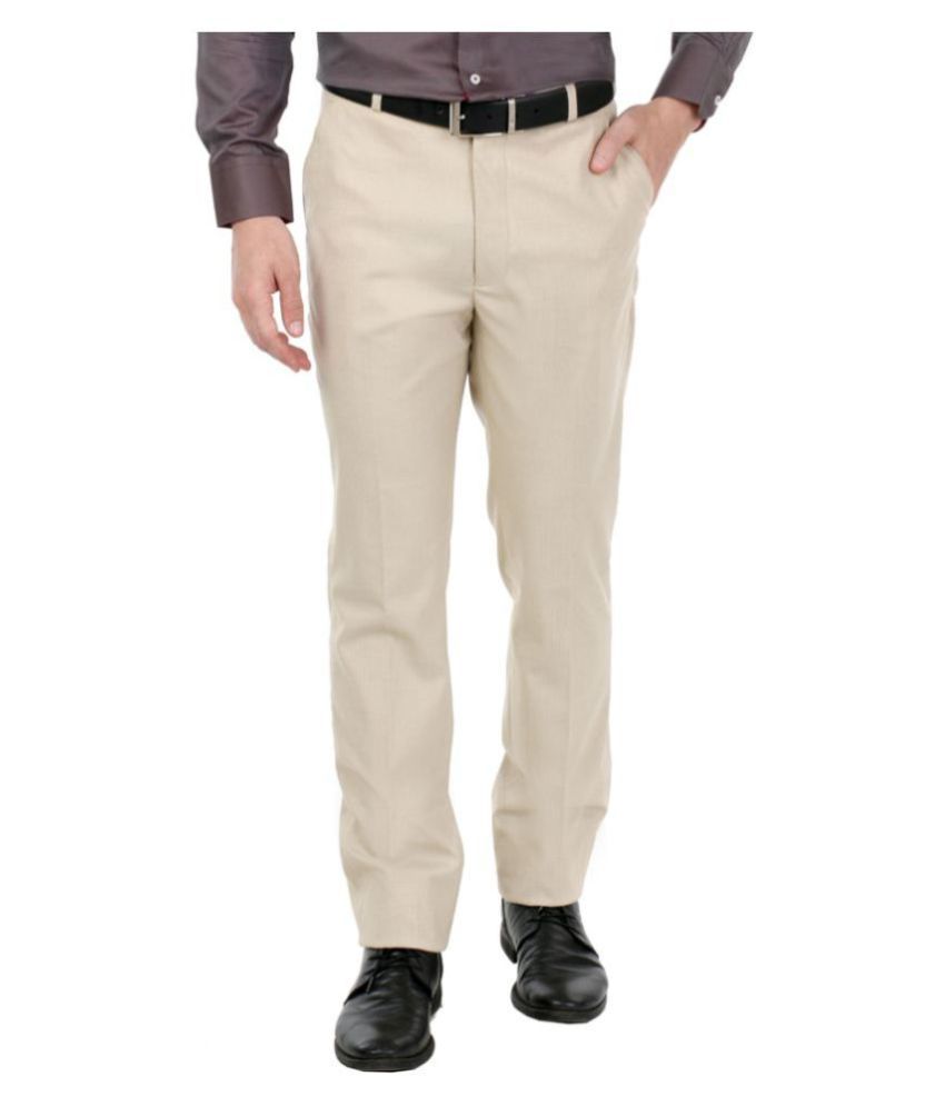 white slim fit trousers
