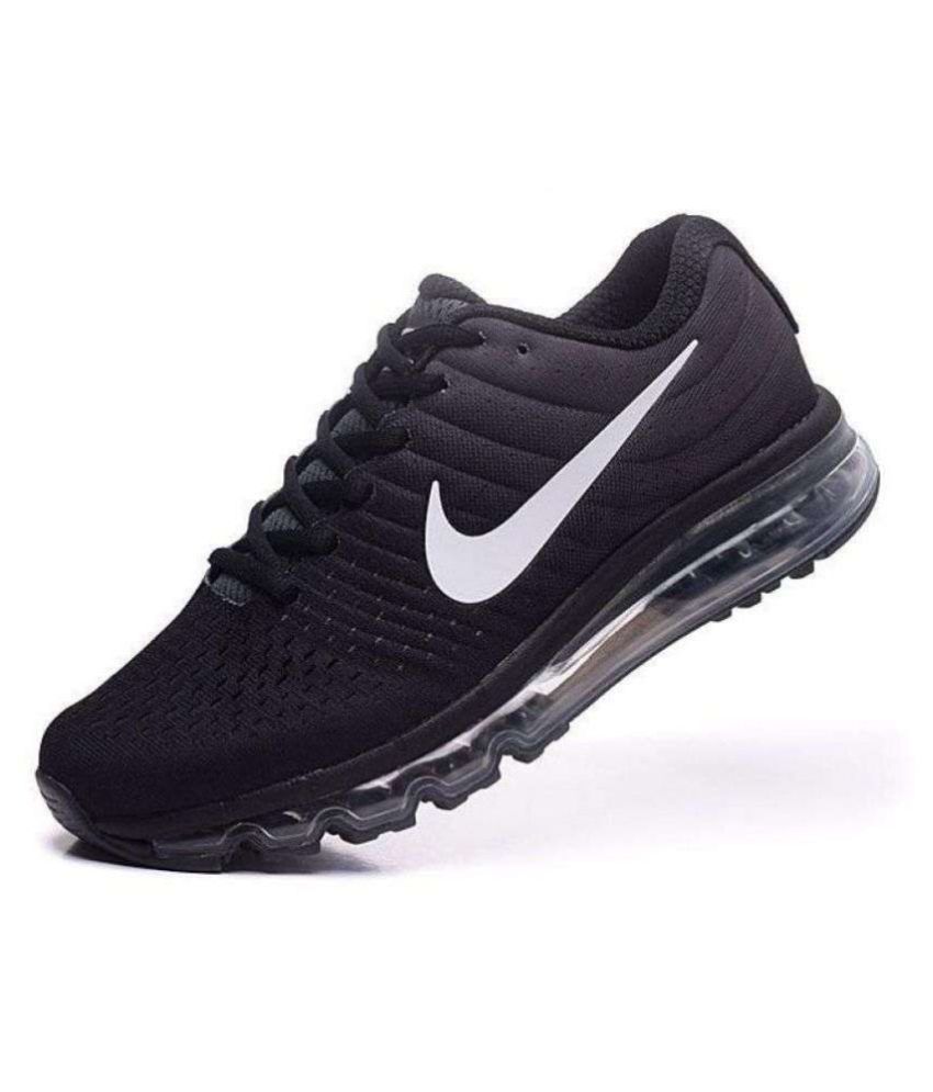 nike air max running shoes black