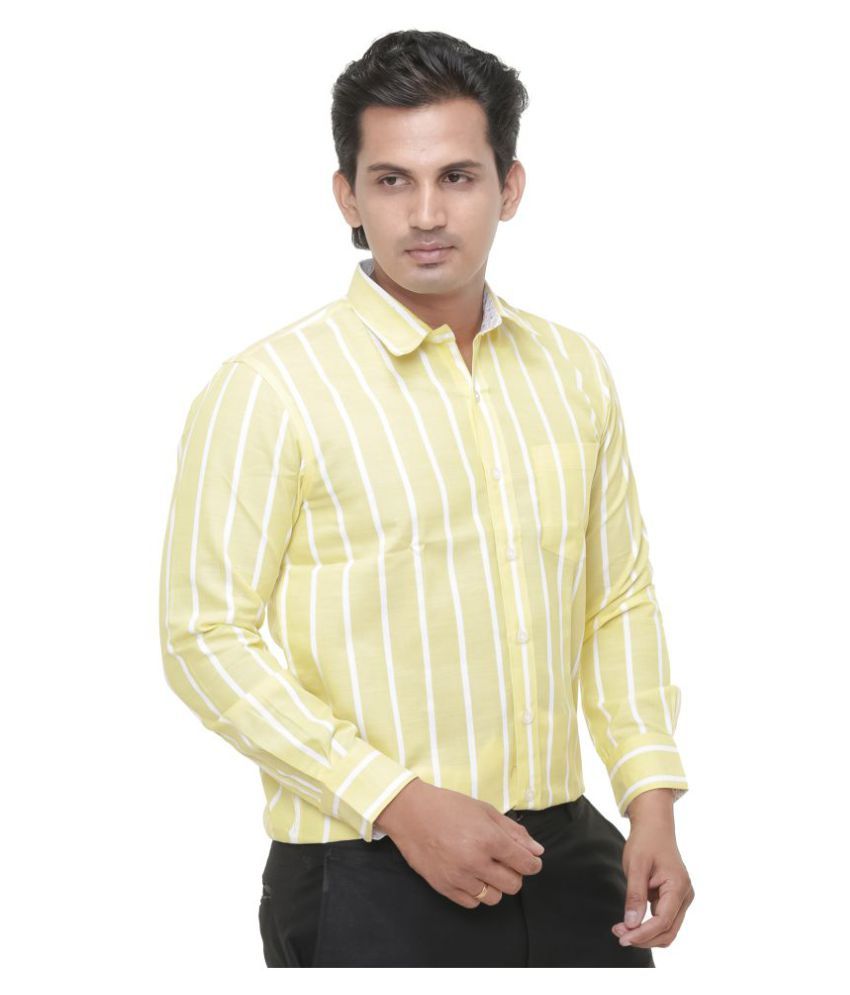 yellow formal shirt combination