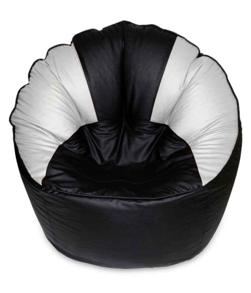 XXXL Size Mudda Sofa Bean Bag Cover Black and White Color ...