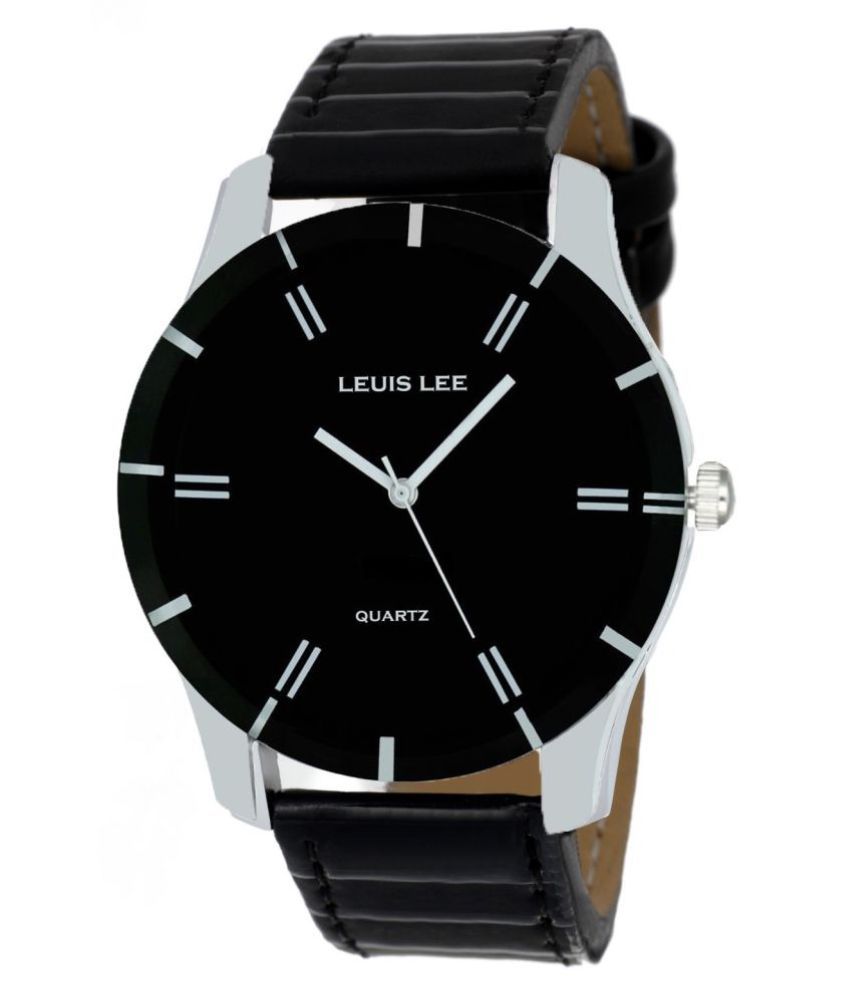 LEUIS LEE LL0110 Premium Metal & Leather Strap Wrist Watch- For Couple ...