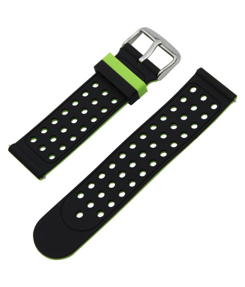 Shopizone 22mm Silicone Sports Watch Band Double Sided Wearable Strap