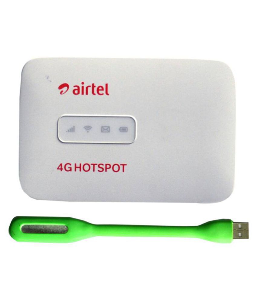     			Airtel 4G Wifi Data Card Unlocked WITH USB LIGHT (Support All Networks 2G/3G/4G Simcards )