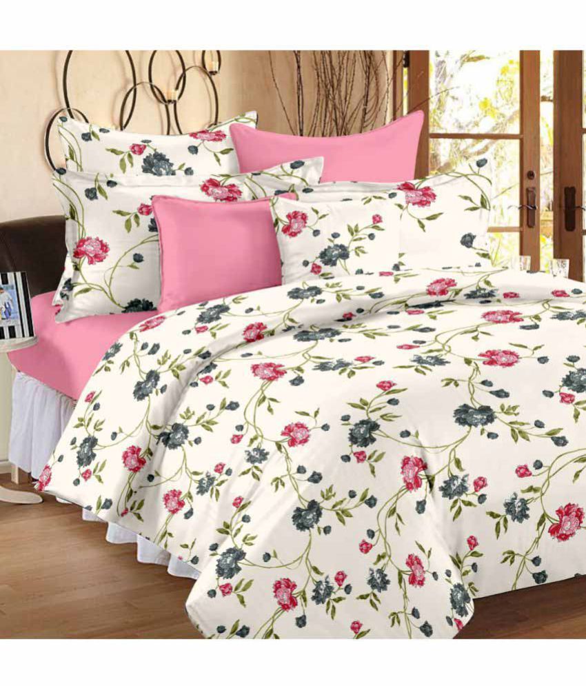 Ahmedabad Cotton Cotton 1 Bedsheet with 2 Pillow Covers Buy Ahmedabad