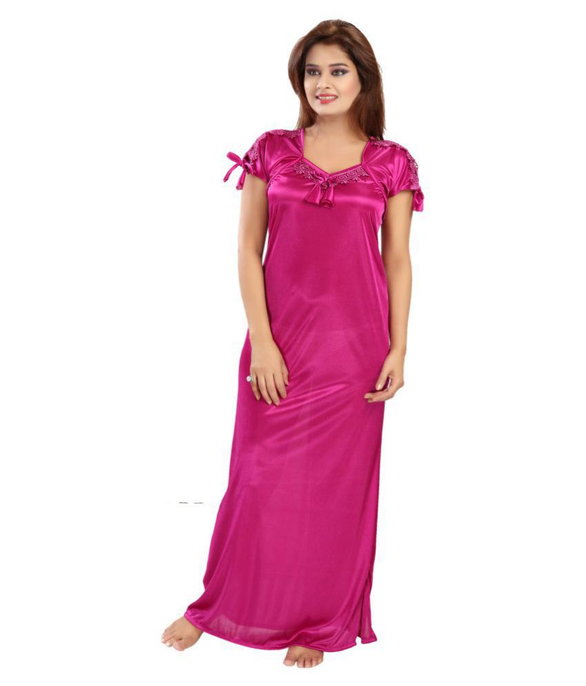Buy Shopping Station Satin Nighty & Night Gowns Online at Best Prices ...