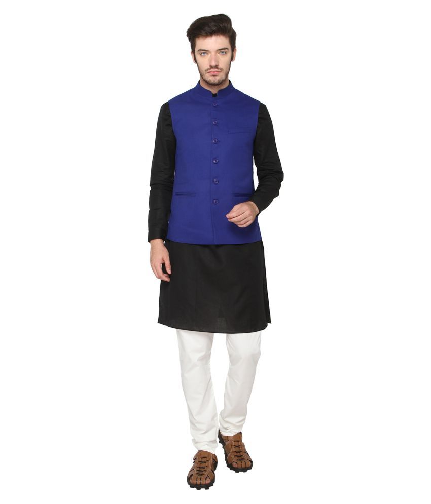 jade blue nehru jacket