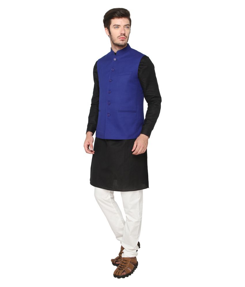 jade blue nehru jacket