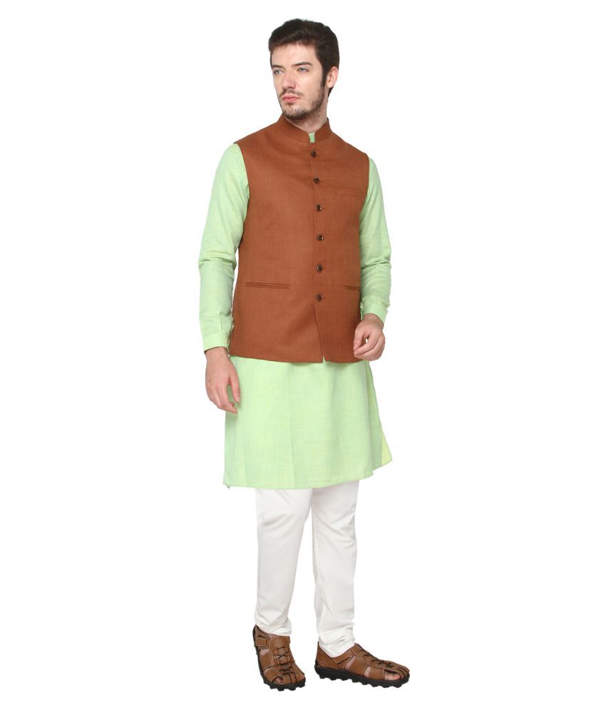 jade blue nehru jacket