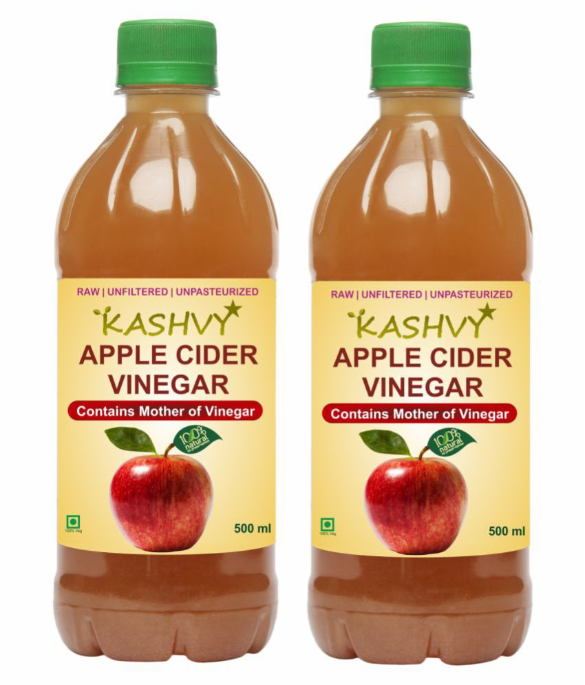     			Kashvy KU.Apple Cider With Mother Of Vinegar 1000 ml Unflavoured Pack of 2