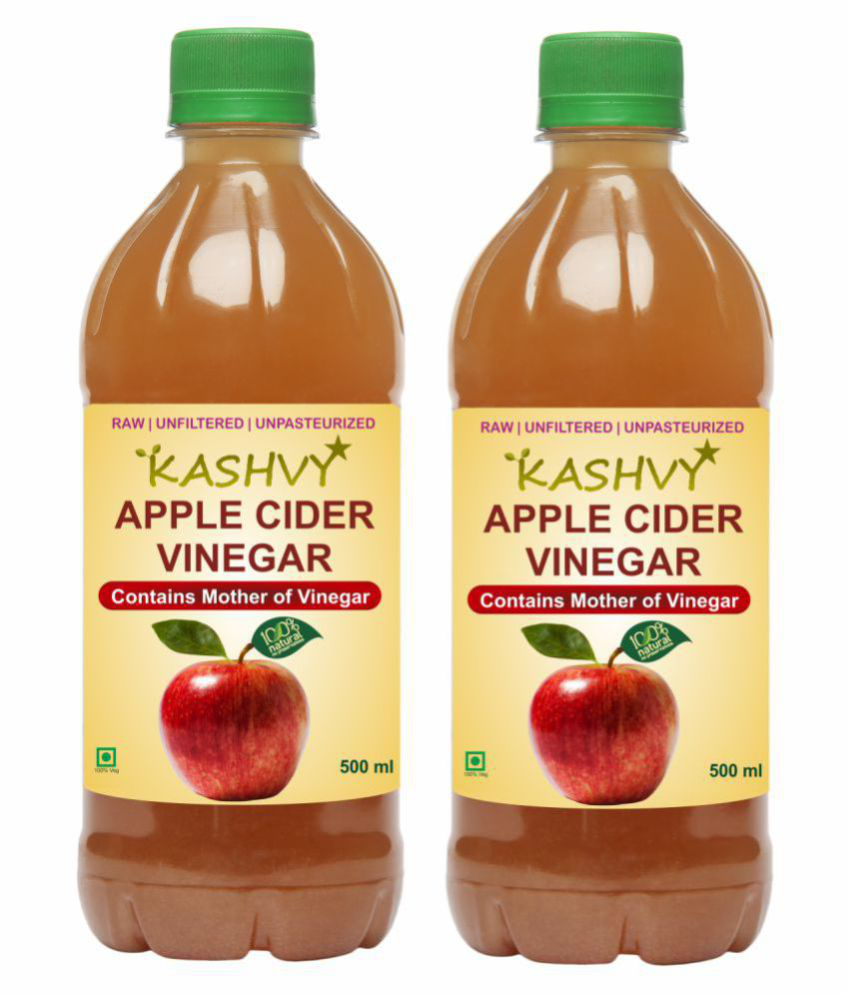     			Kashvy 100% Natural Apple Cider Vinegar, 1000 ml Unflavoured Pack of 2