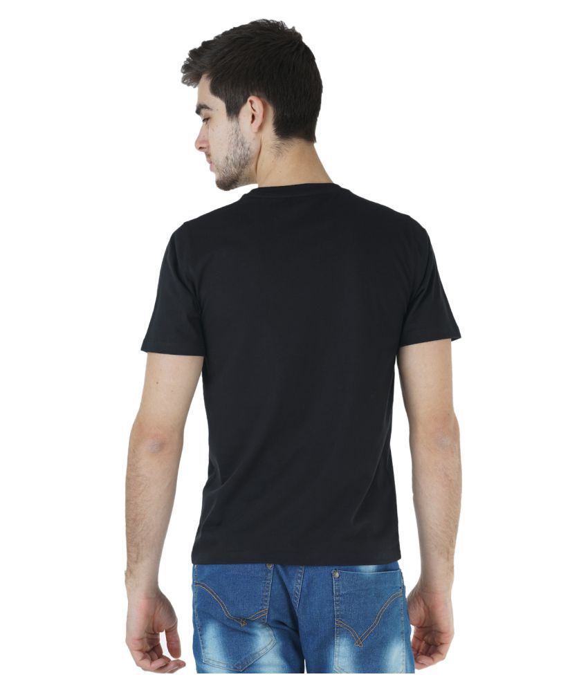 Kalt Black Round T-Shirt - Buy Kalt Black Round T-Shirt Online at Low ...