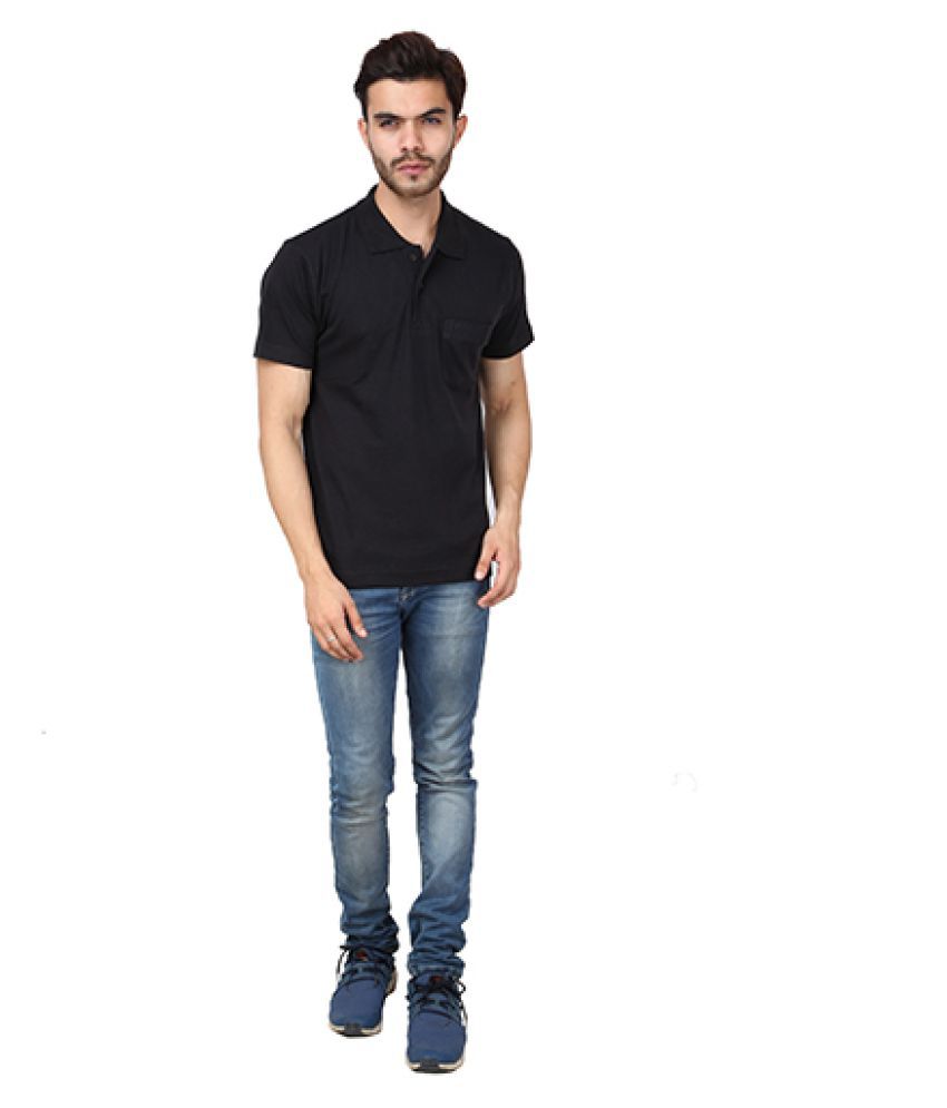 Gio Black Relaxed Fit Polo T Shirt - Buy Gio Black Relaxed Fit Polo T ...